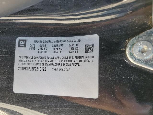2015 CHEVROLET CAMARO 2SS 2G1FK1EJ6F9210122