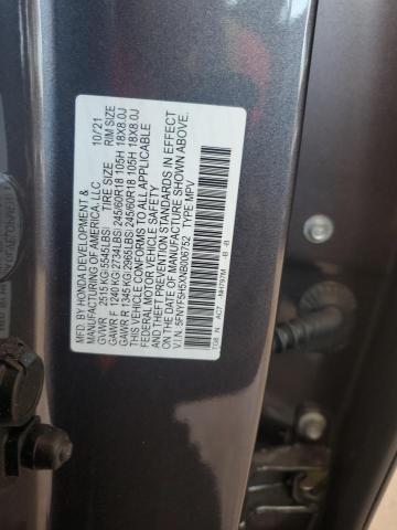 2022 Honda Pilot Exl VIN: 5FNYF5H5XNB006752 Lot: 51301874