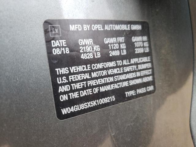 2019 BUICK REGAL TOUR W04GU8SX5K1009215