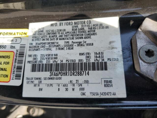 VIN 3FA6P0HR1DR288714 2013 Ford Fusion, SE no.12