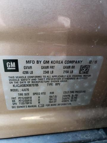 2019 Buick Encore Preferred VIN: KL4CJASB2KB870705 Lot: 50338934