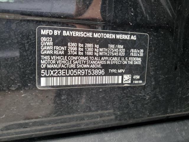 2024 BMW X5 xDrive40I VIN: 5UX23EU05R9T53896 Lot: 52817474