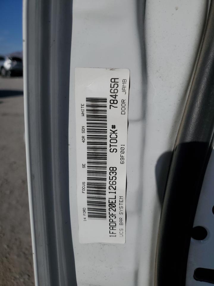 1FADP3F20EL126538 2014 Ford Focus Se