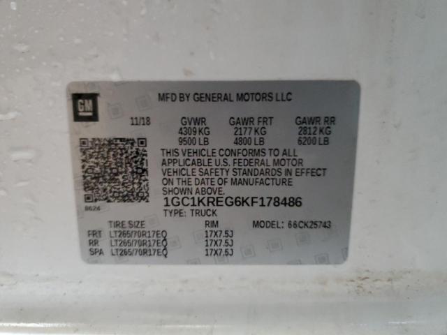 2019 CHEVROLET SILV2500 4 - 1GC1KREG6KF178486