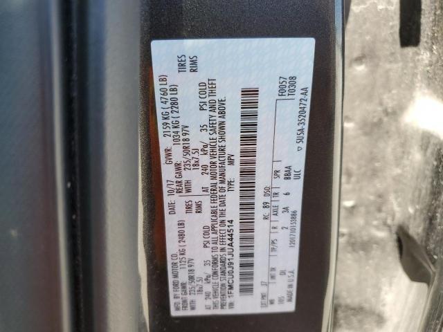 2018 Ford Escape Titanium VIN: 1FMCU0J91JUA44514 Lot: 50945774