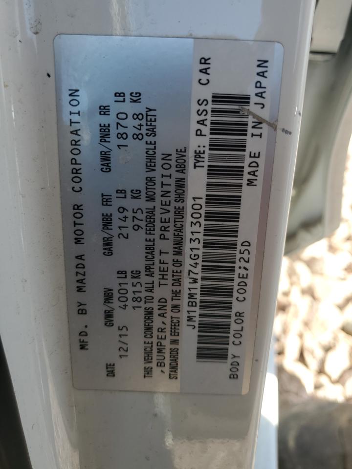 JM1BM1W74G1313001 2016 Mazda 3 Touring