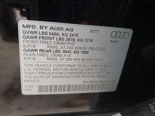 Lot #2491646695 2018 AUDI Q5 PREMIUM salvage car