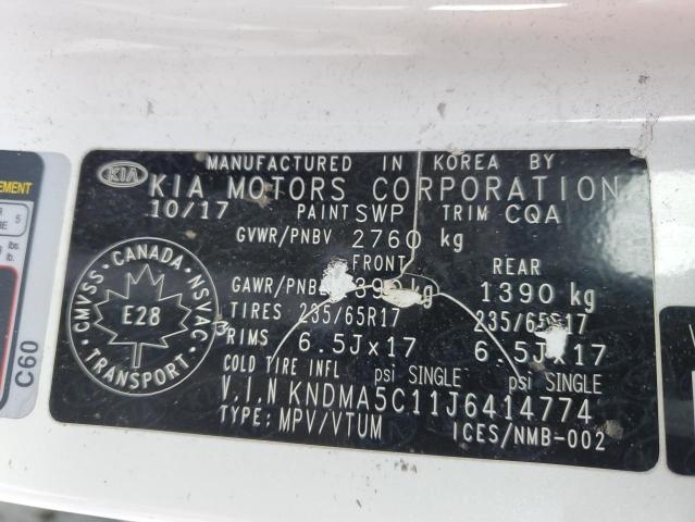 2018 Kia Sedona L VIN: KNDMA5C11J6414774 Lot: 51415414