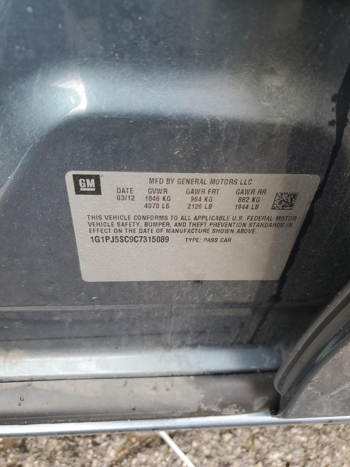 1G1PJ5SC9C7315089 2012 Chevrolet Cruze Eco