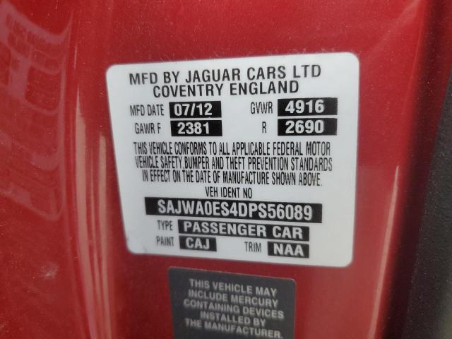 Lot #2452515845 2013 JAGUAR XF salvage car