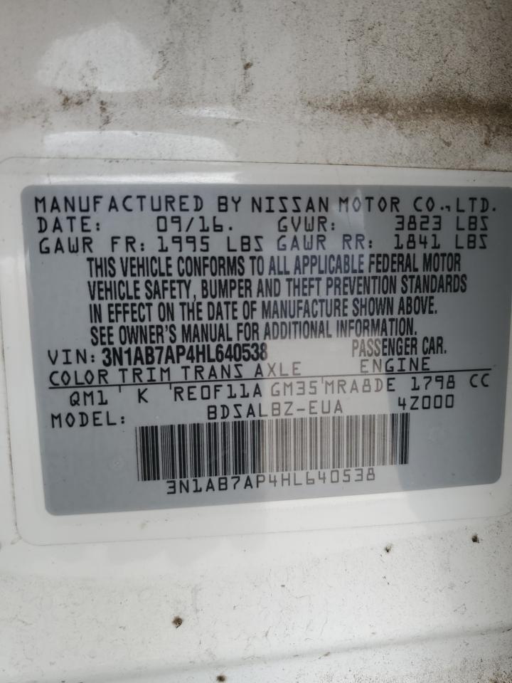 3N1AB7AP4HL640538 2017 Nissan Sentra S