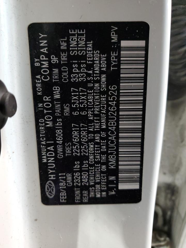 KM8JUCAC4BU264526 2011 Hyundai Tucson Gls