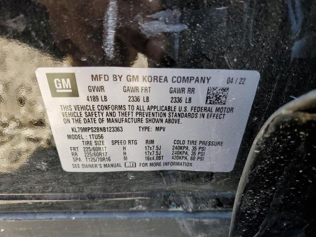 2022 Chevrolet Trailblazer Lt VIN: KL79MPS28NB123363 Lot: 51626984