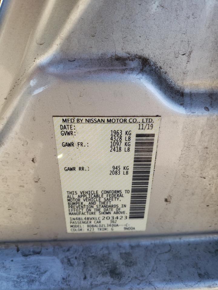 1N4BL4BVXLC203423 2020 Nissan Altima S