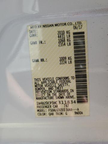 2017 Nissan Leaf S VIN: 1N4BZ0CP3HC311834 Lot: 49601934