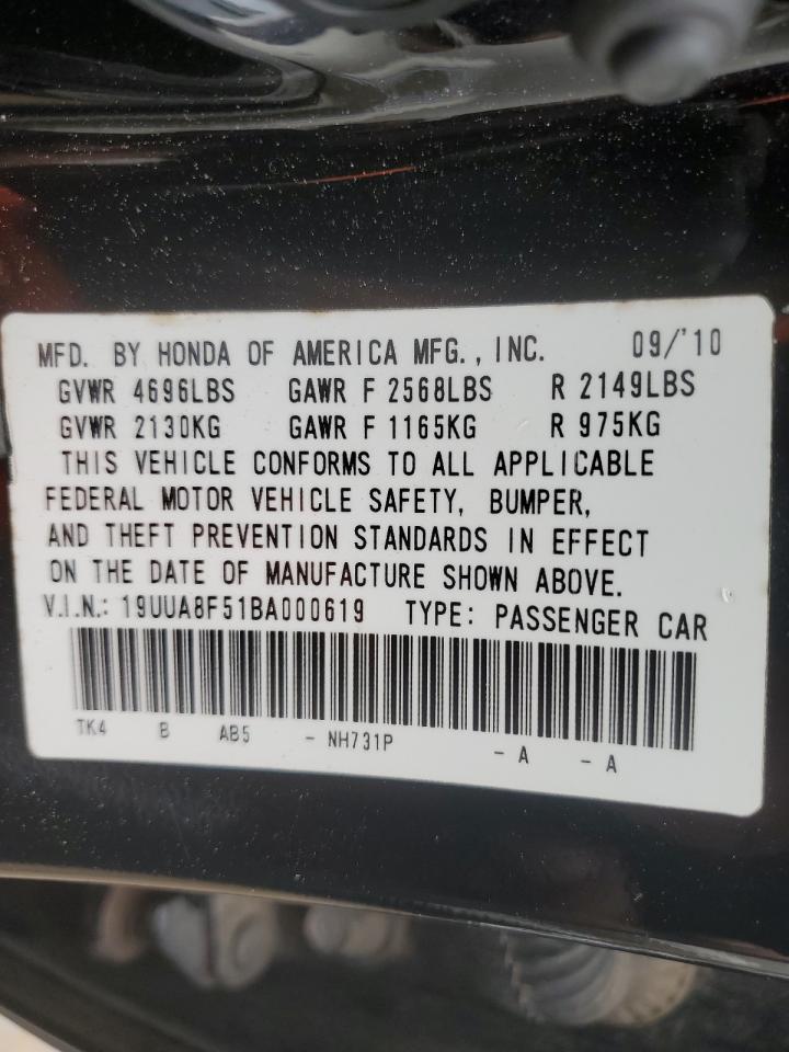 19UUA8F51BA000619 2011 Acura Tl