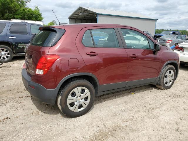  CHEVROLET TRAX 2016 Бордовый