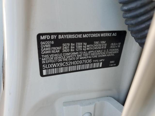 5UXWX9C52H0D97936 2017 BMW X3 - Image 12