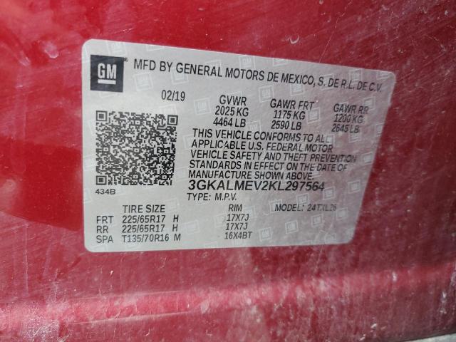 2019 GMC Terrain Sle VIN: 3GKALMEV2KL297564 Lot: 51444344