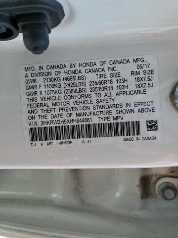 2017 HONDA CRV 2HKRW2H5XHH644881