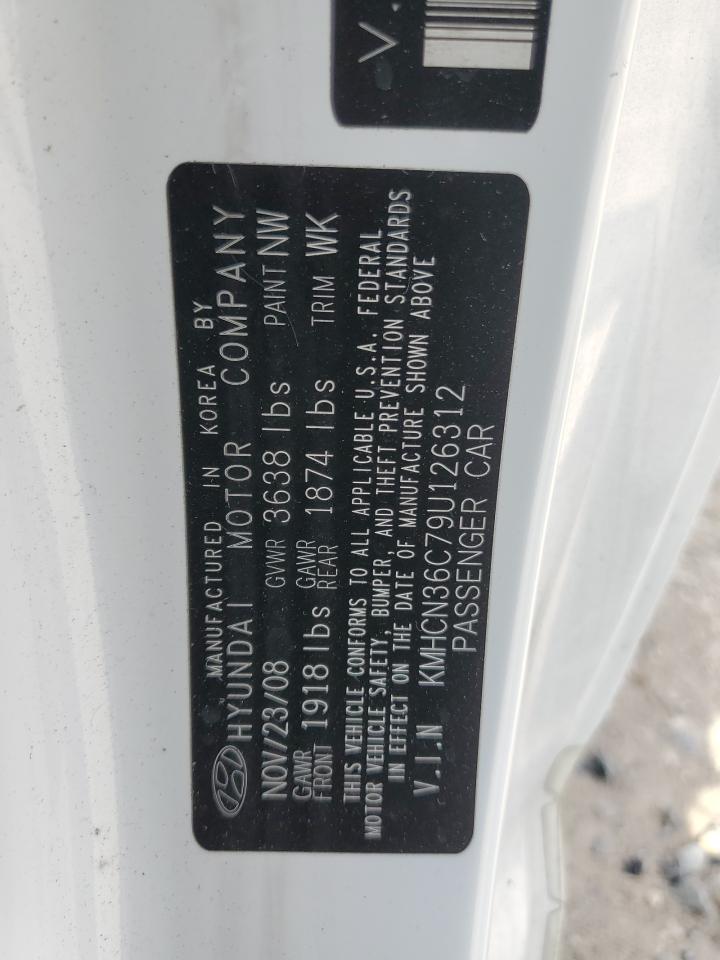 KMHCN36C79U126312 2009 Hyundai Accent Se