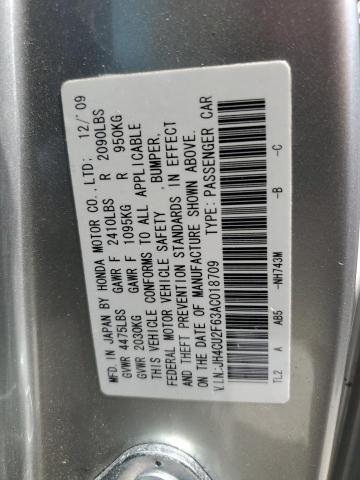 2010 Acura Tsx VIN: JH4CU2F63AC018709 Lot: 48609484