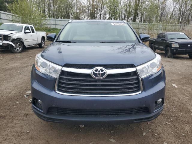 VIN 5TDJKRFH5ES021527 2014 Toyota Highlander, Xle no.5