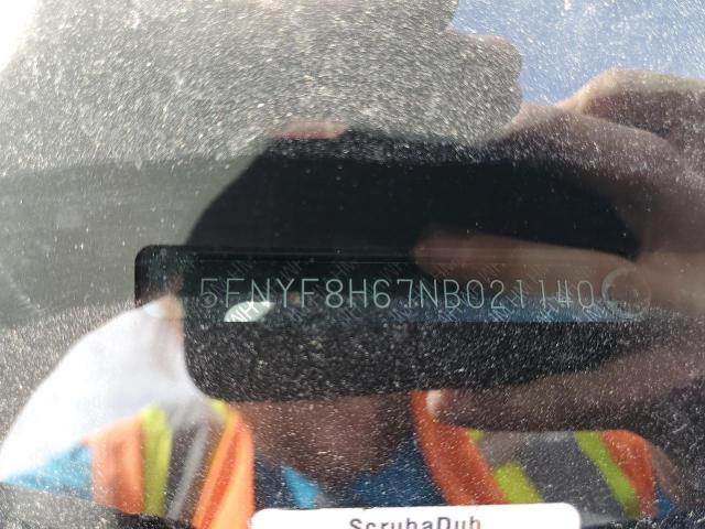 2022 Honda Passport Trail Sport VIN: 5FNYF8H67NB021140 Lot: 51222154