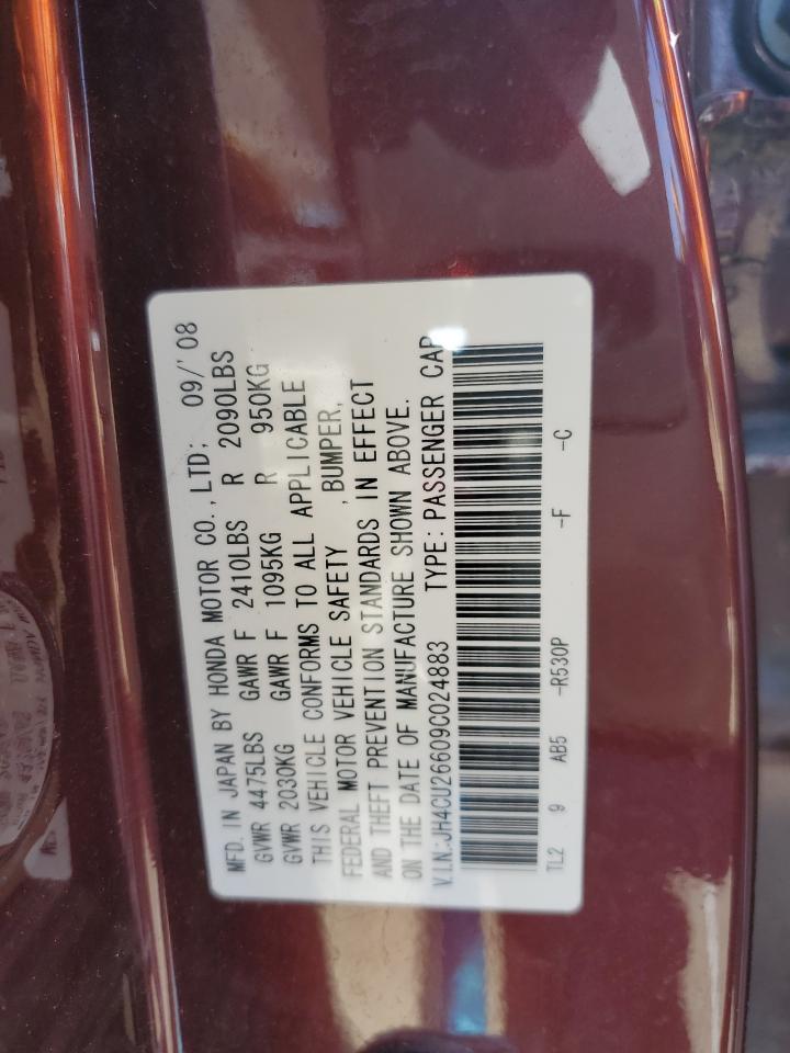 JH4CU26609C024883 2009 Acura Tsx