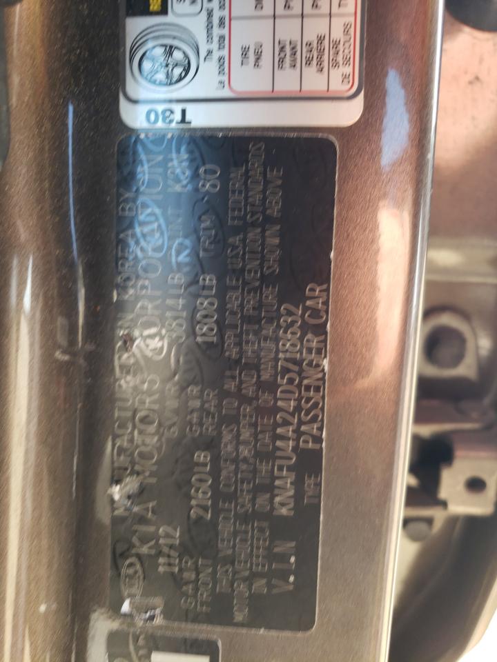 KNAFU4A24D5718632 2013 Kia Forte Ex