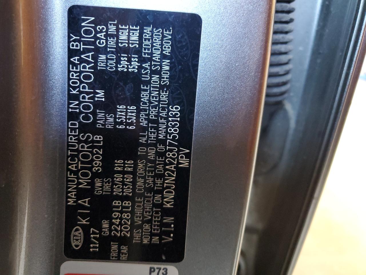 KNDJN2A28J7583136 2018 Kia Soul