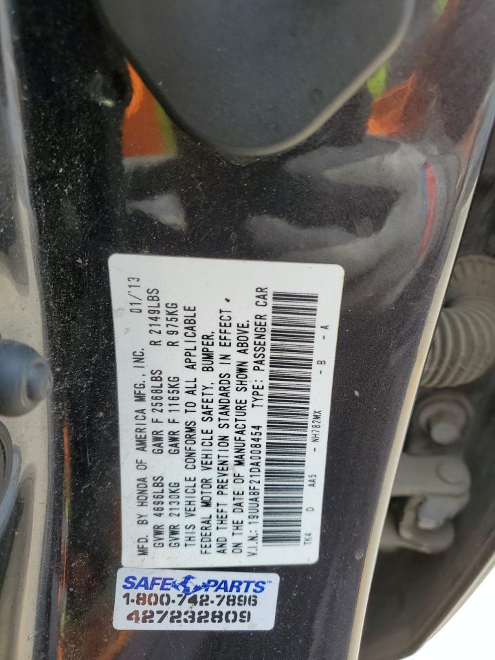 19UUA8F21DA008454 2013 Acura Tl