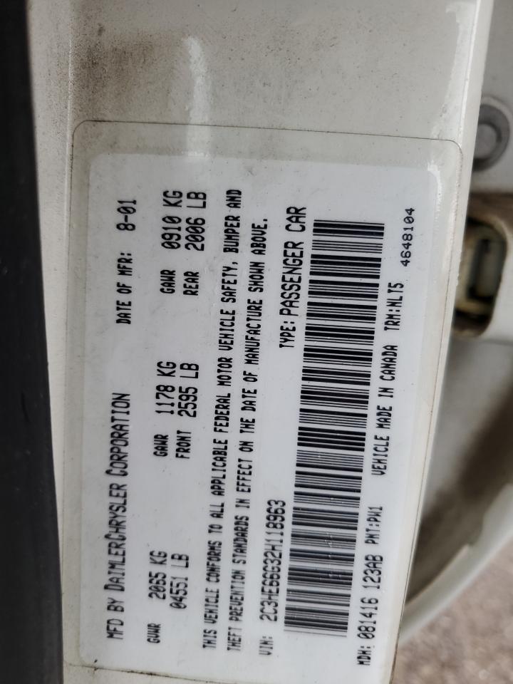 2C3HE66G32H118963 2002 Chrysler 300M