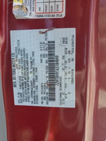 2006 Ford Mustang VIN: 1ZVFT84N565184849 Lot: 52554664