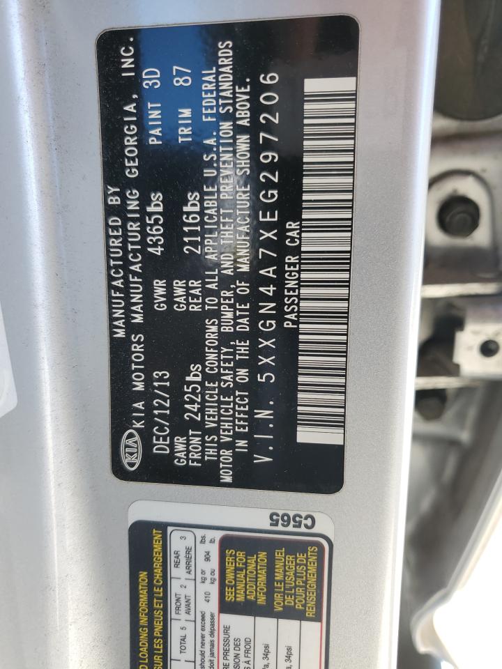 5XXGN4A7XEG297206 2014 Kia Optima Ex