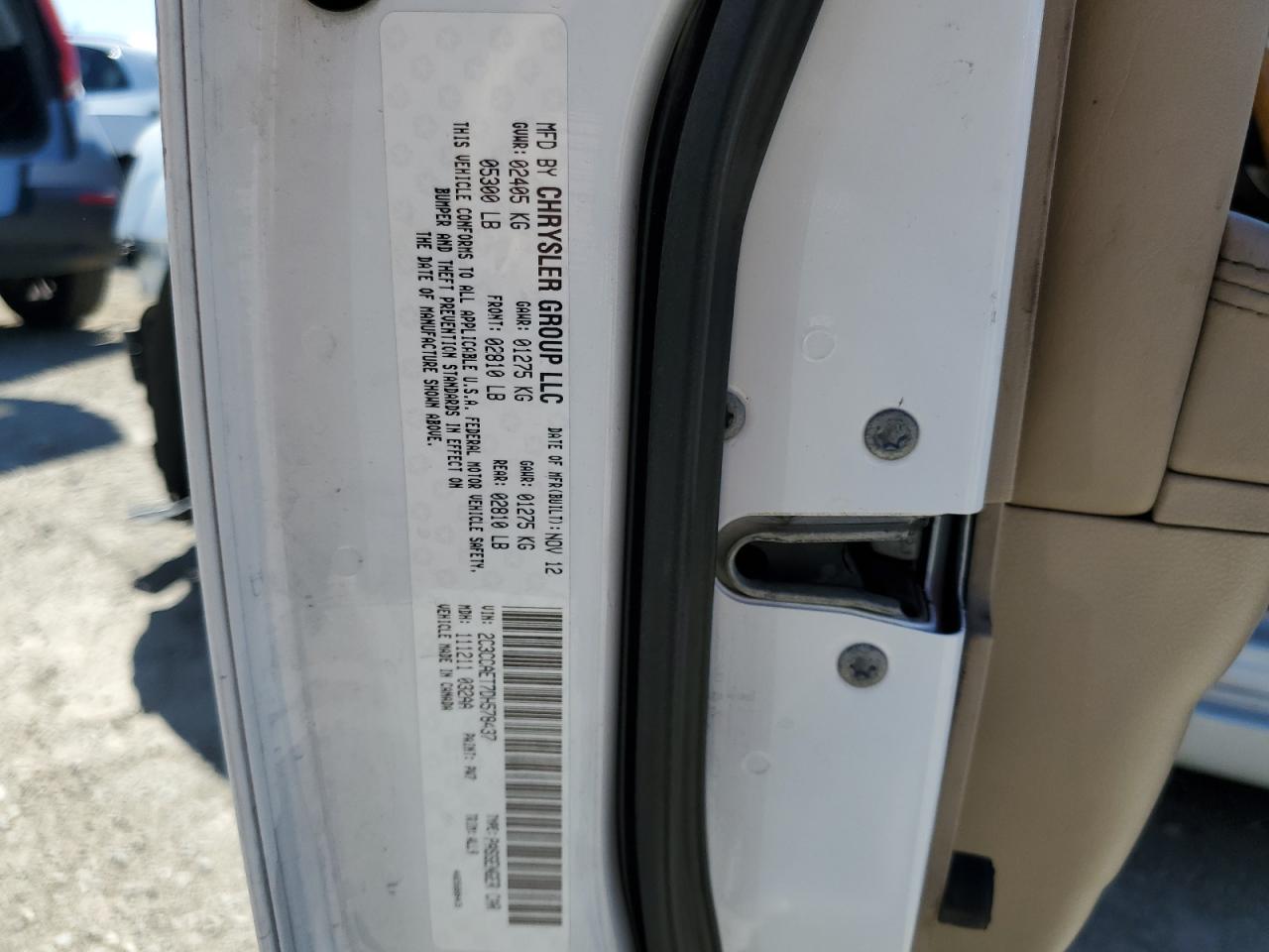 2C3CCAET7DH578437 2013 Chrysler 300C