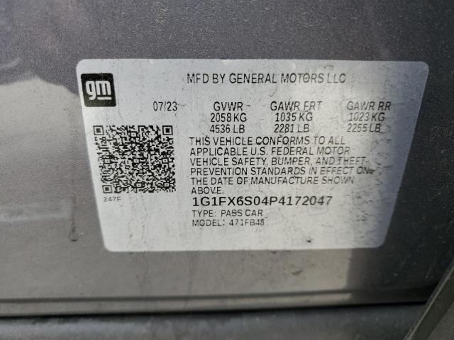 2023 CHEVROLET BOLT EV 2L - 1G1FX6S04P4172047