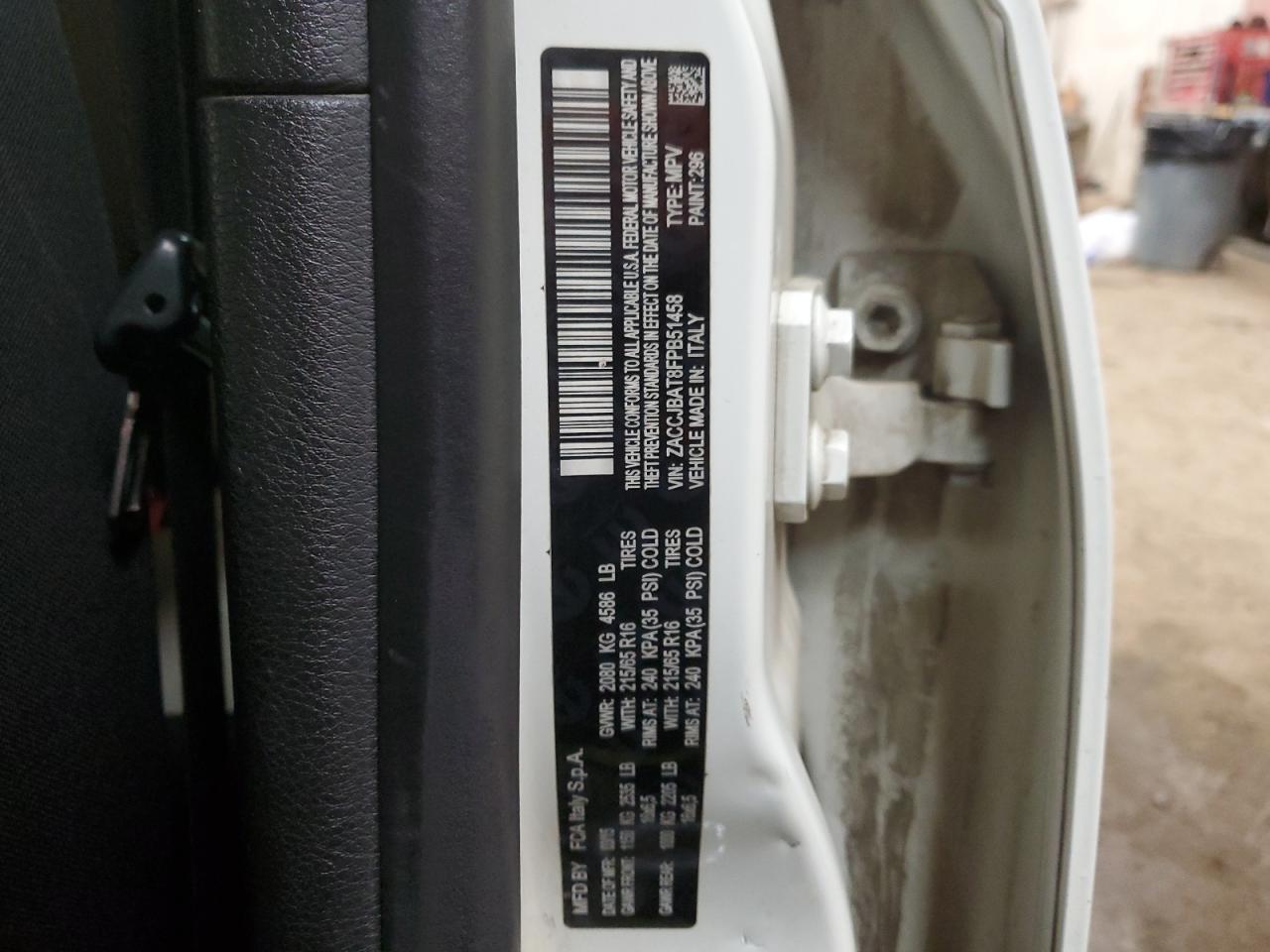 ZACCJBAT8FPB51458 2015 Jeep Renegade Sport