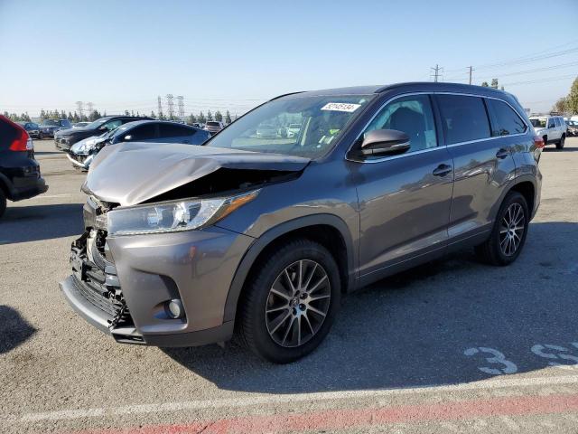 TOYOTA HIGHLANDER 2017 charcoal  gas 5TDKZRFH1HS515033 photo #1