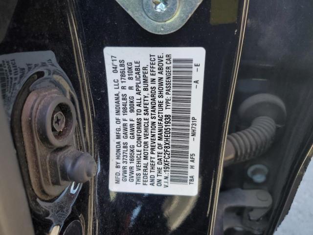 2017 HONDA CIVIC EX - 19XFC2F8XHE051938