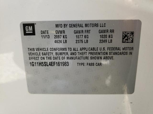 2014 Chevrolet Malibu Ltz VIN: 1G11H5SL4EF161983 Lot: 50962324