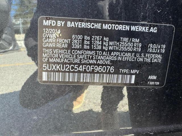 Lot #2491696681 2015 BMW X6 XDRIVE3 salvage car