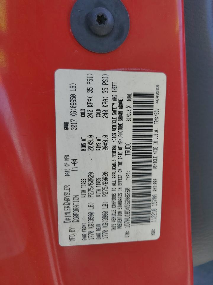 1D7HU18D45S208260 2005 Dodge Ram 1500 St