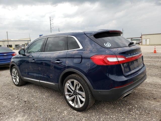  LINCOLN MKX 2018 Синий