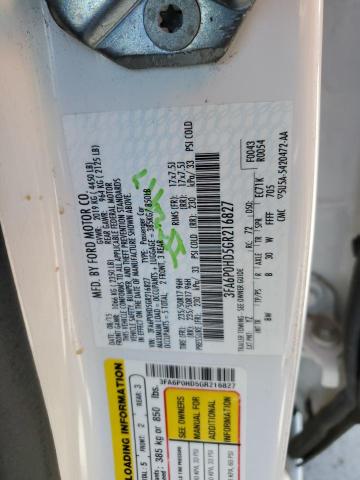 VIN 3FA6P0HD5GR216827 2016 Ford Fusion, SE no.12