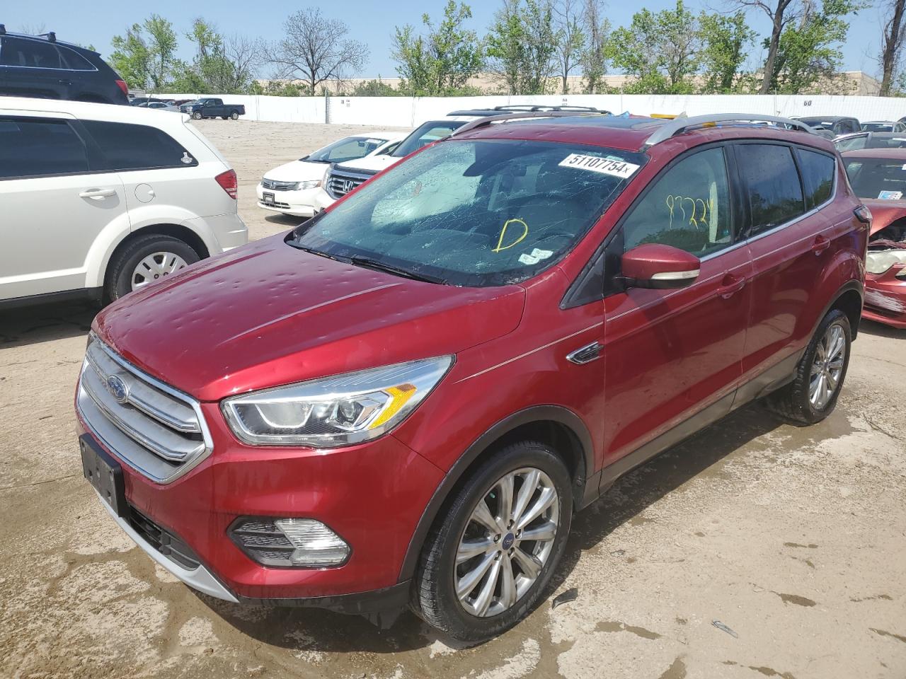 2017 Ford Escape Titanium vin: 1FMCU9J91HUE94825