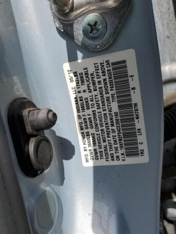 2012 Honda Civic Lx VIN: 19XFB2F54CE356160 Lot: 51393414