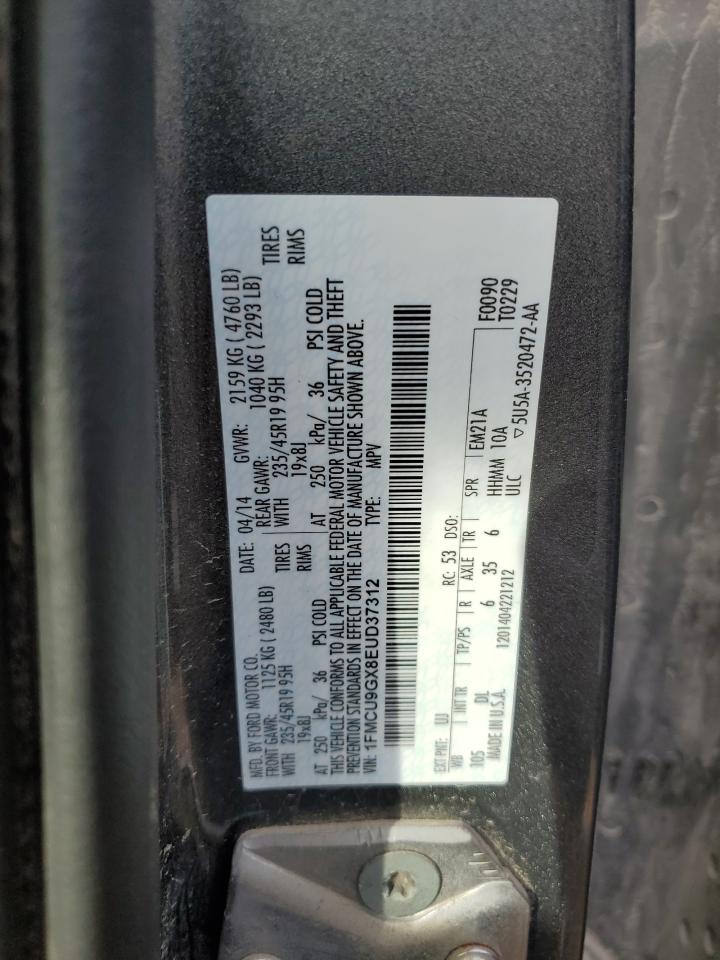 1FMCU9GX8EUD37312 2014 Ford Escape Se