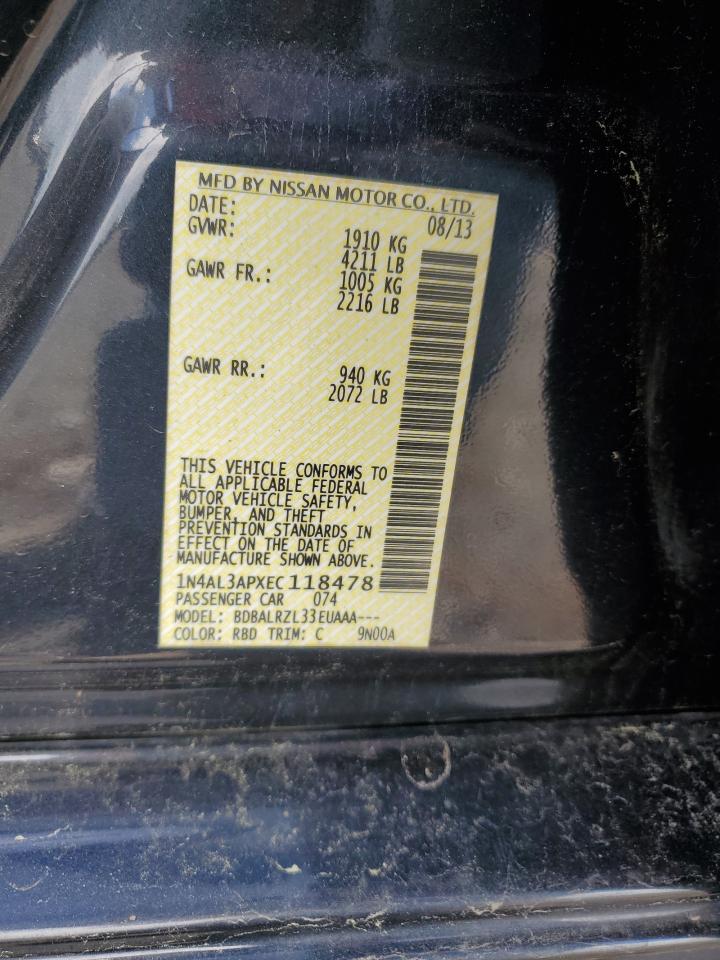 1N4AL3APXEC118478 2014 Nissan Altima 2.5