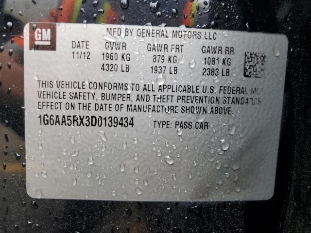 2013 Cadillac Ats VIN: 1G6AA5RX3D0139434 Lot: 49524044